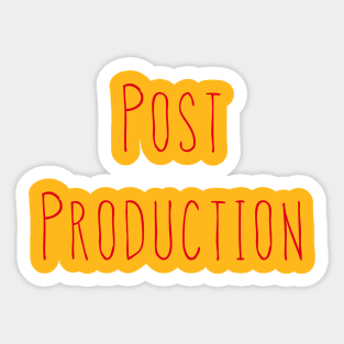 Post Production - Red Sticker